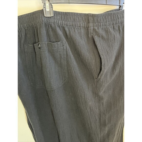 KingSize Island Lightweight Beach Black Pants 4XLT - Picture 4 of 9